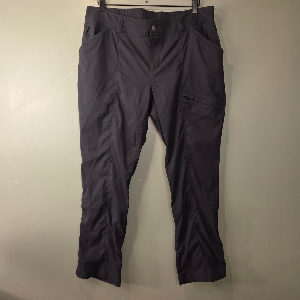 Duluth Trading Co Women's Roll Tab Convertible Pants Size 16x29 Black Hiking